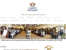 Tablet Screenshot of carpet-kingdom.com